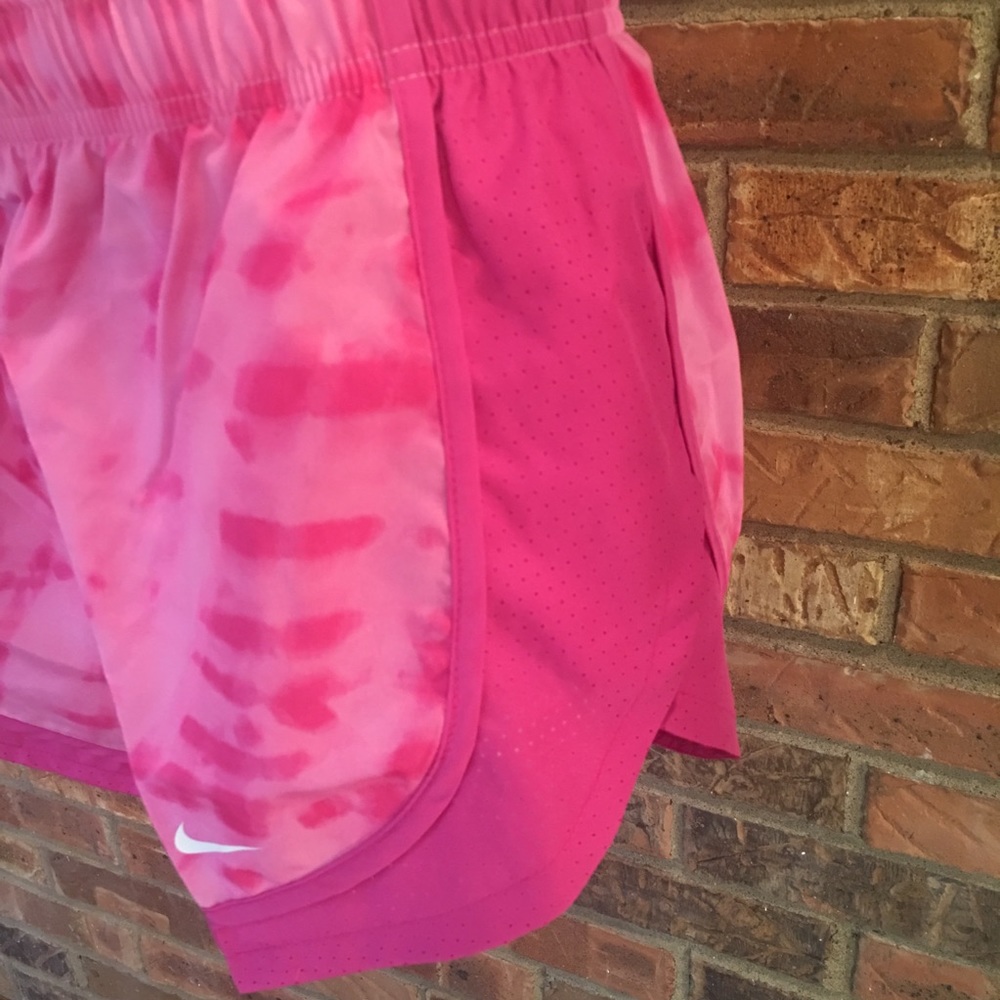 Nike Tie-dyed Dri-Fit Running Shorts Pink - Picture 2 of 7